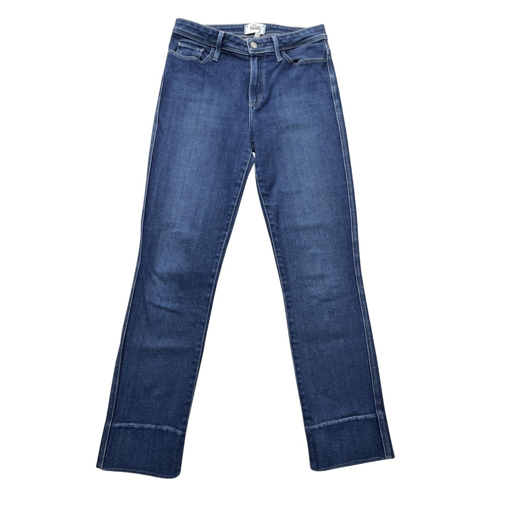 Paige Hoxton Slim Jeans Womens 28 Blue Medium‎ Wash Mid Rise Skinny Stretch
